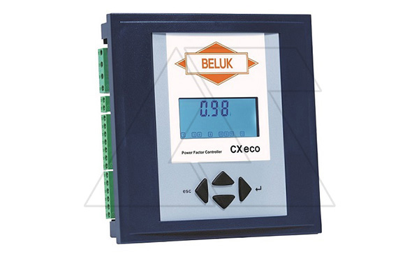 Регулятор BLR-ACXeco (ACXE12R), 12(13) ступеней, измерение THDI/THDU/°C, Umin/Umax, 90_550VAC, фронт IP41