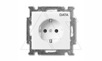 Basic 55 - Розетка 2P+E нем. стд.с маркировкой DATA (сл.кость)