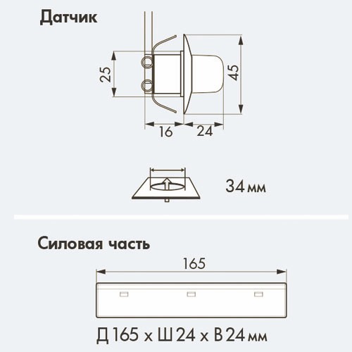 Датчик движения B.E.G. PD9-1C-GH-FC