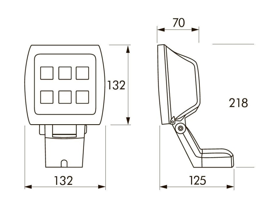 Прожектор B.E.G.  FL3-LED / черный