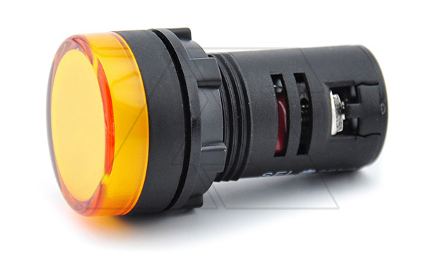 Светосигнальная арматура SK 230VAC, 22мм, IP65, желтая