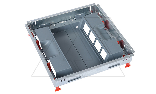 Основание монтажной коробки, вертикальный монтаж, 16M(2x8), Hmin=83/68mm