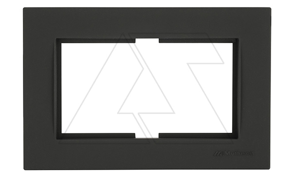 Rita - Рамка двойной розетки, черный мат