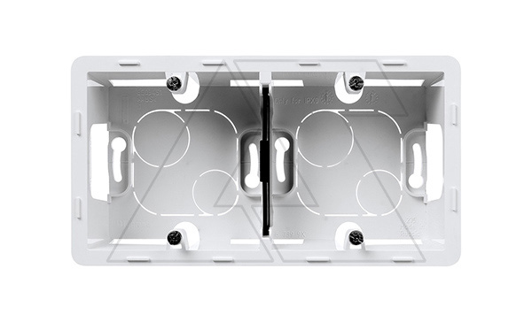 Inspiria - Коробка для наклад. монтажа 2поста (белый)