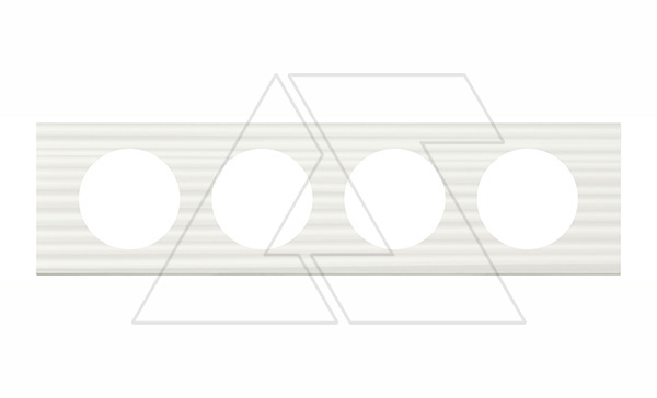 Celiane - Рамка 4 поста CORIAN белый рельеф