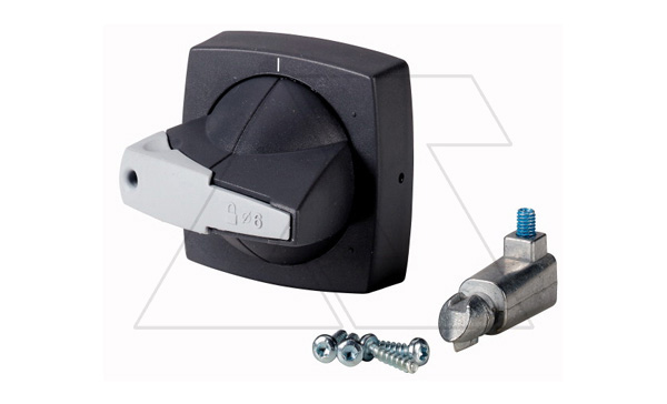 Рукоятка K2SDG/P, серый, блокируемая, тип K2S, под ось 6x6mm, на дверь, для P3-_/XM, DMM125, DMV160N