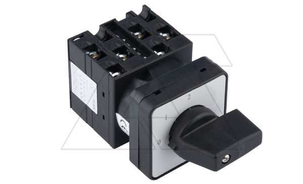 Переключатель UKT0-3-8280/E, 3P, 20A, тип 0-1-2, 3NO на 1_2, на дверь, фронт IP65