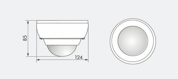 Датчик присутствия B.E.G. PD4-M-TRIO-DIM-SM