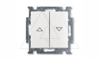 Basic 55 - Выключатель для управления рольставнями двойной (белый)