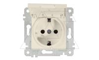 Rita - Розетка 2P+E, с крышкой, сл.кость