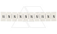 Маркировка клеммных модулей CA509/K5/H/N для клемм 5mm, гориз. "N" (упак. 100шт.) от интернет-магазина amperkin.by