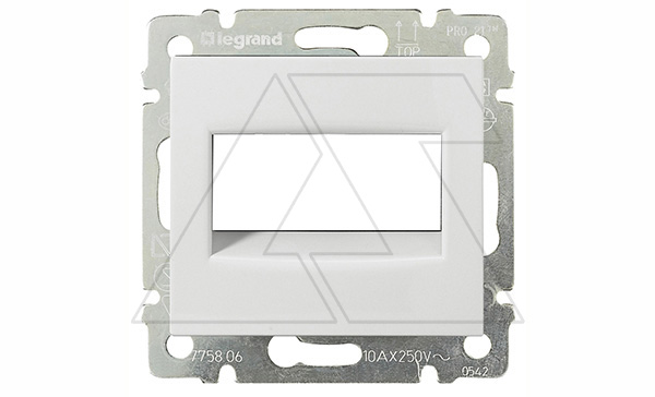 Valena - Кнопка с подсветкой и держателем этикетки, белая