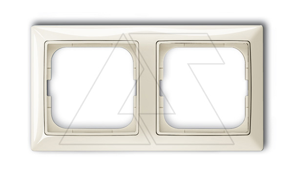 Basic 55 - Рамка на 2 поста (шале-белый)