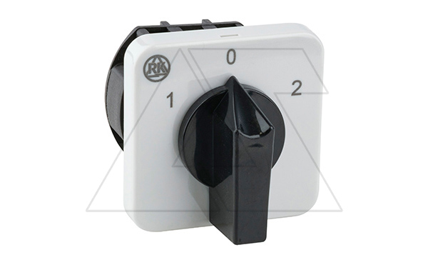 Переключатель BS 25 51 U, 1P, 25A, тип 1-0-2 (60°), 1NO на 1_2, на дверь, фронт IP40