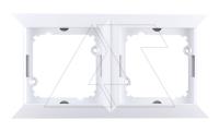 OPAL - Рамка 2 поста, белый