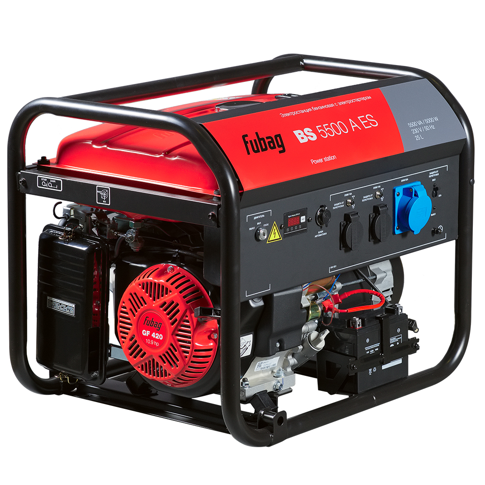 Генератор бензиновый FUBAG BS 5500 A ES с электростартером и коннектором автоматики от интернет-магазина amperkin.by