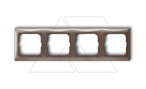 Basic 55 - Рамка на 4 поста (серый)