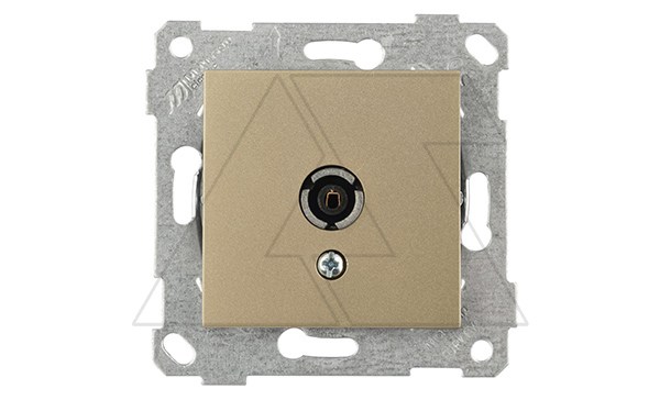 Rita - Розетка TV, оконечная, золото доре