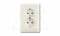 Basic 55 - Розетка 2x2P+E нем. стд. (шале-белый)