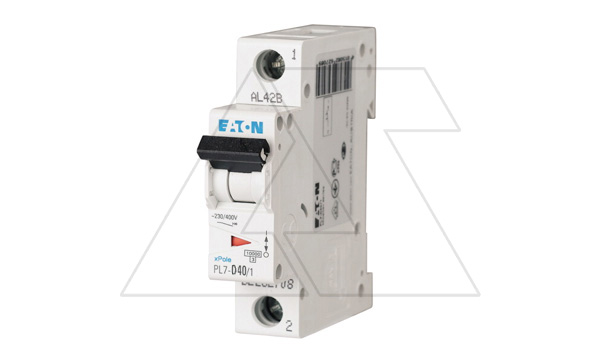 Авт. выключатель PL7-D40/1, 1P, 40A, хар-ка D, 10kA, 1M