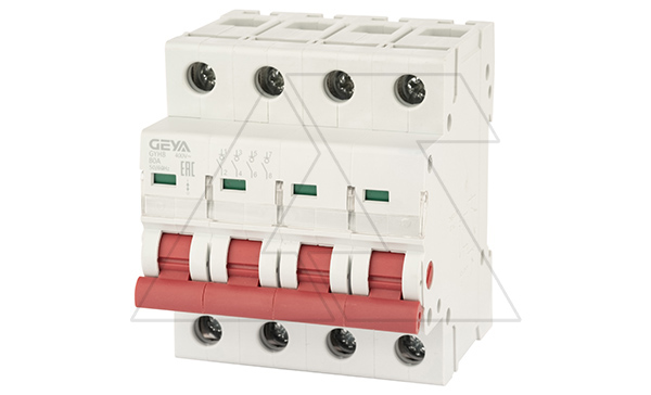 Выключатель нагрузки GYH8-4P-80, 4P, 80A, 4M