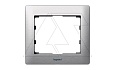 Galea Life - Рамка Metallic на 1 пост, Brushed Aluminium от интернет-магазина amperkin.by