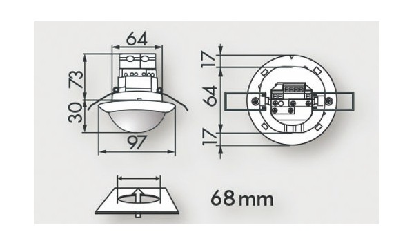 Датчик присутствия B.E.G. PD4-M-DALI/DSI-C-FC от интернет-магазина amperkin.by
