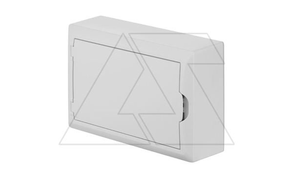 Щит навесной ECO BOX 1x12M, N/PE 2x 6x16+3x10mm2, белая пласт. дверь, белый RAL9003, 198x298x96mm, IP40 (стикерованный)