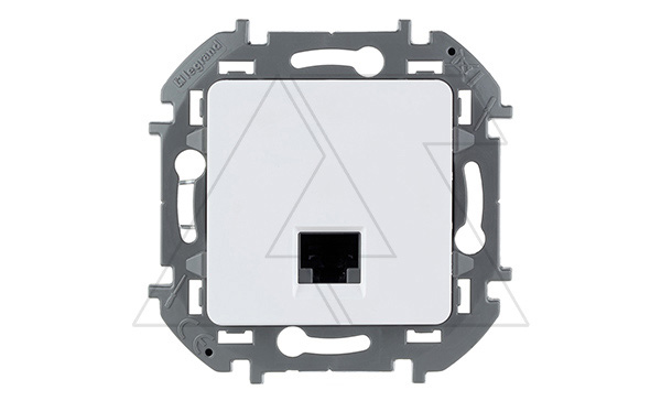 Inspiria - Розетка 1хRJ-45 UTP CAT5E (белый)