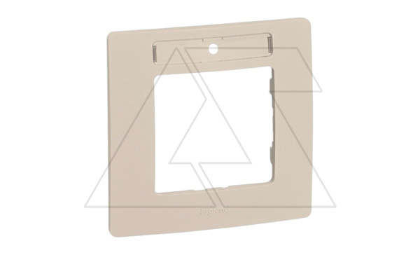 Etika - Рамка 1 пост, с держателем для маркировки (сл.кость)