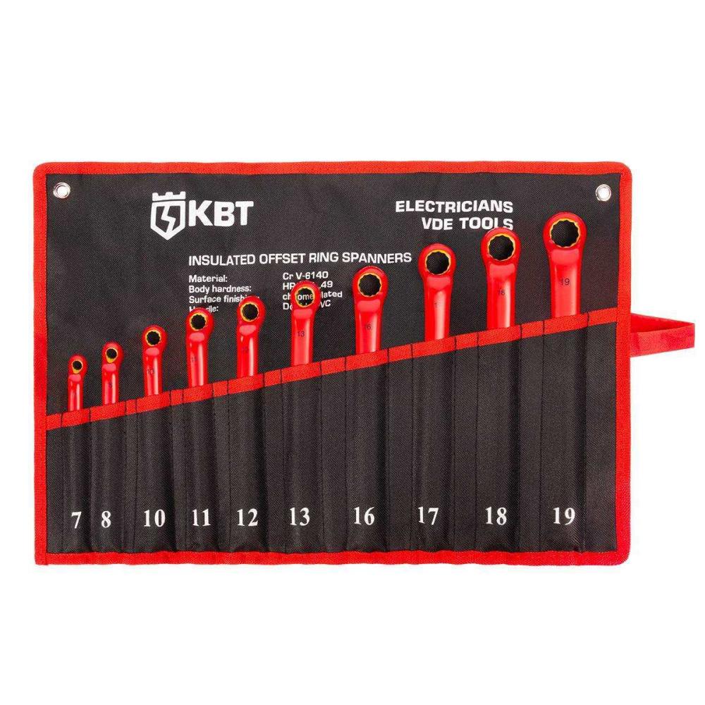 Набор диэлектрических накидных ключей НИИ-23 серия ЭКСПЕРТ (КВТ)