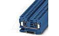 Клемма проходная ST 10 BU /10,2mm, пружинная, 2 присоед., 10(max 16)mm2, 57A, 1000V, синяя от интернет-магазина amperkin.by