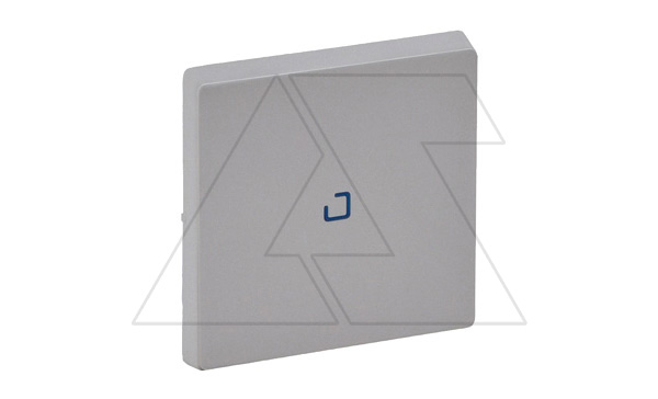 Valena Life - Лицевая панель для выключателя одноклавишного с подсветкой/индикацией, алюминий