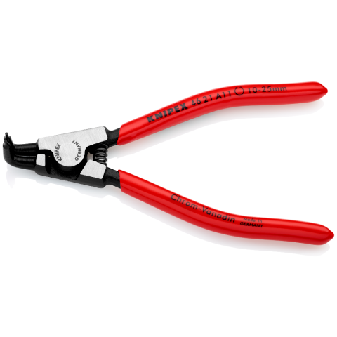 Щипцы для внешних стопорных колец, губки под углом 90°, L-125 мм, Cr-V, чёрные, обливные рукоятки (K