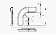 Угол 3953 B M25 LGR трубы Quick-Pipe 90° разъемный, IP44, наружн. Ø31,2мм, серый, ПВХ от интернет-магазина amperkin.by