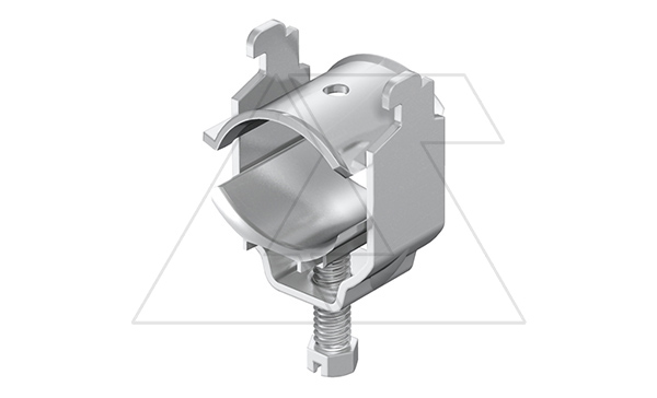 Скоба 2056N SAS 22 VA зажимная для экрана, диапазон зажима 16-22мм, под шлиц 11-12мм, нерж. сталь
