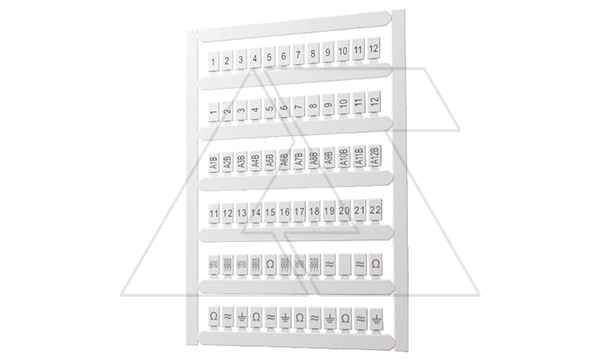 Маркировка клеммных модулей MC2 для клемм CMT,CM2.5S, 72 элемента, PC, белая