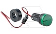 Индикатор тока светодиодный моноблочный AD116-22DSA, зеленый, 1-100A, 60-450VAC, IP44, 22mm от интернет-магазина amperkin.by
