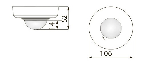 Датчик движения B.E.G. PD3-1C-SM