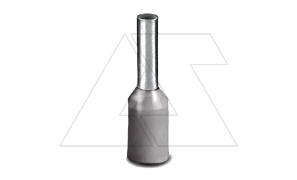 Кабельный наконечник AI 2,5 - 8 GY изолированный, сечение 2,5mm2, длина 8mm, серый (упак. 100шт.)