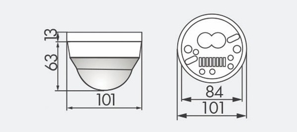 Датчик присутствия B.E.G. PD4-M-2C-DUO-SM