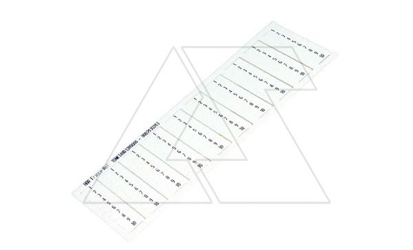 Маркеры TE MC512PA/5,2 для горизонт. установки, (карта 100шт) размер 4,8х12мм, "3", белый