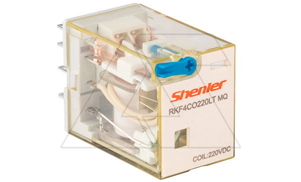 Реле RKF4CO220LTMQ, 4CO, 6A(250VAC/30VDC), 220VDC(0,65Un), RZA, тест-кнопка с блокировкой, LED