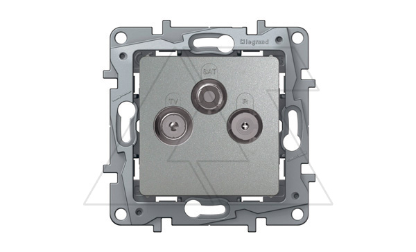 Etika - Розетка TV-RD-SAT 2дБ, 0-2400MHz на два кабеля (алюминий)