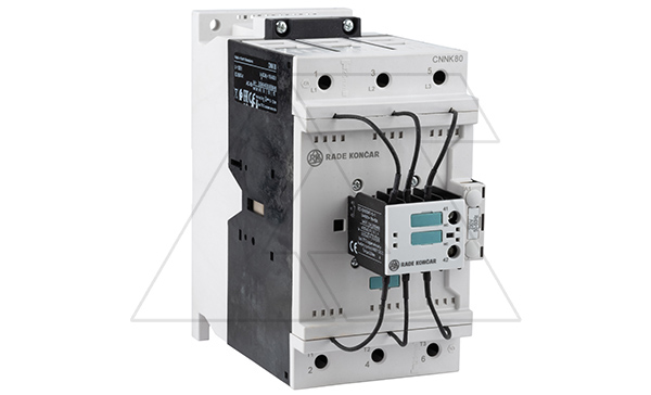 Контактор CNNK 80 01 230V 50/60Hz, 3P, 116A, 80kVAr(400VAC по AC6-b), 230VAC, 1NC