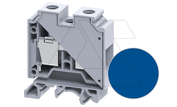 Клемма проходная CTS35UNBU /16x50,5mm, винтовая, 2 присоед., 35mm2, 125A, 1000V, синяя