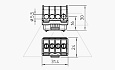 Клемная колодка KL-T 06-16 для коробок Т100-350, 4х6...16мм², 400V, серый, полиамид от интернет-магазина amperkin.by