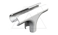 Секция 3000 TMS M20 LGR Т-образная, трубы Quick-Pipe разъемная, IP44, наружн. Ø25,5мм, серый, ПВХ от интернет-магазина amperkin.by