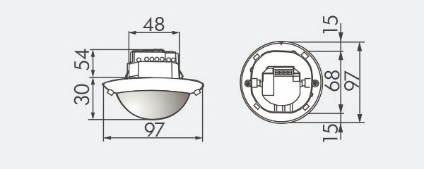 Датчик присутствия B.E.G. PD4-M-DUO-DIM-FM