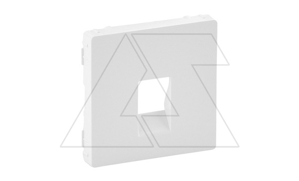 Valena Life - Лицевая панель для аудиорозетки с пружинными зажимами одиночной, белая